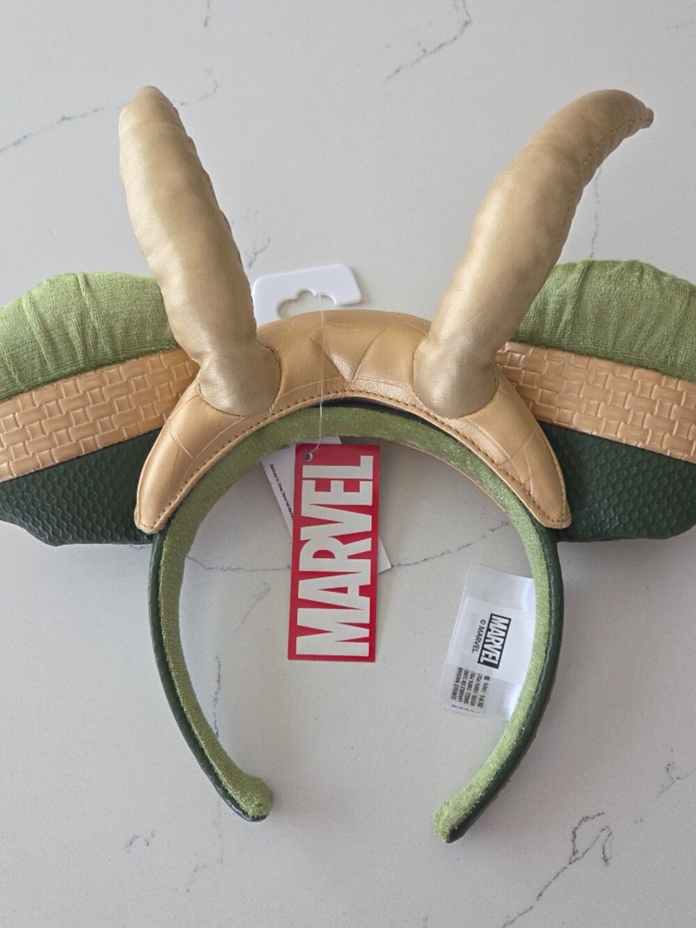 Disney Green and Gold Loki Horn Ear Headband